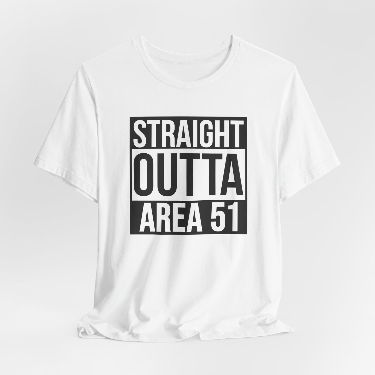Straight Outta Area 51 T-Shirt - Alien Escape Design