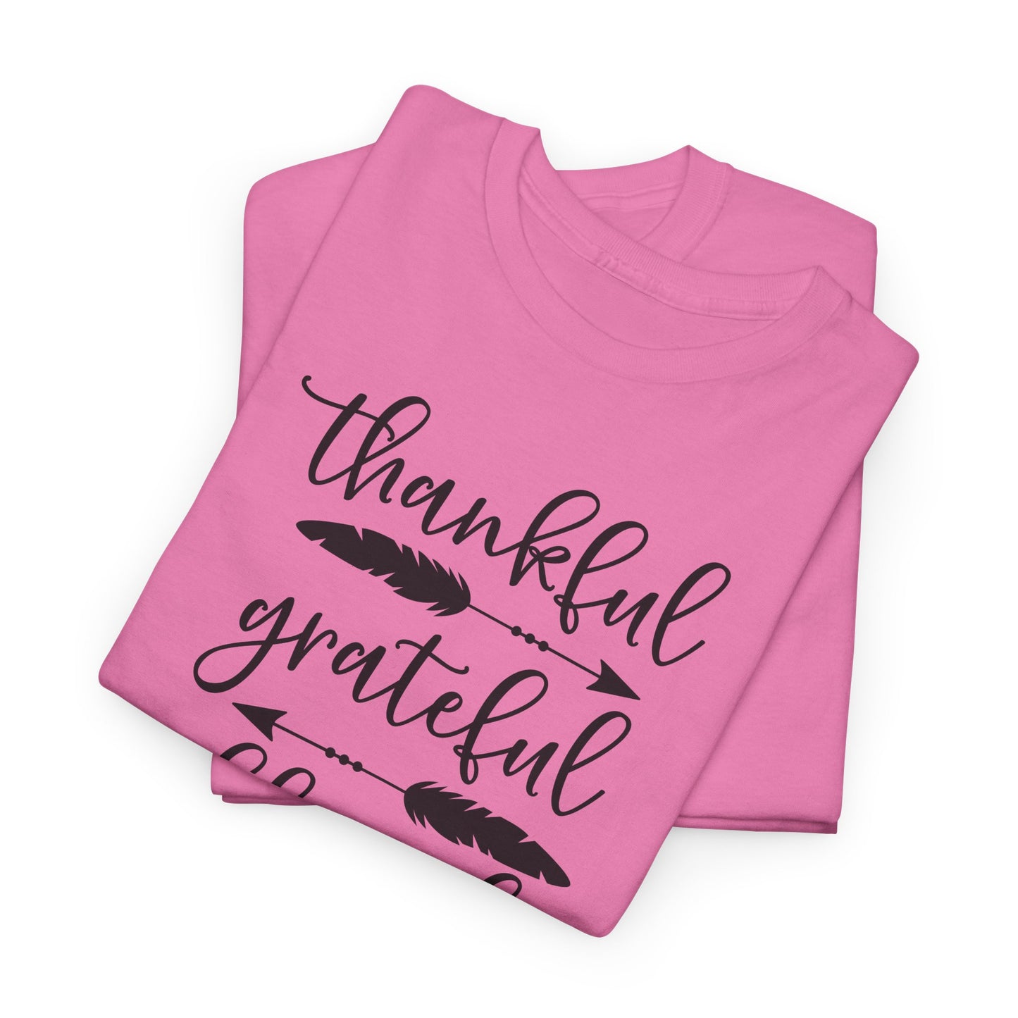 Thankful Grateful Blessed T-Shirt - Inspirational Graphic Tee