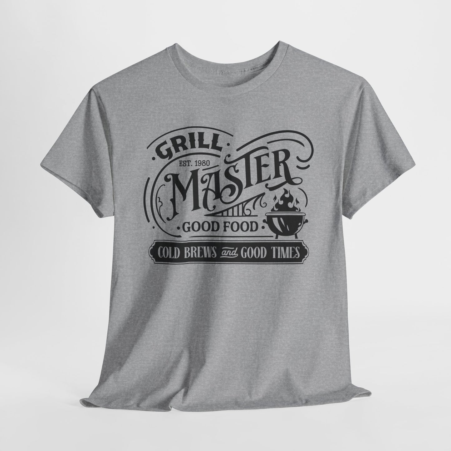 Grill Master BBQ T-Shirt - Food & Brews Graphic