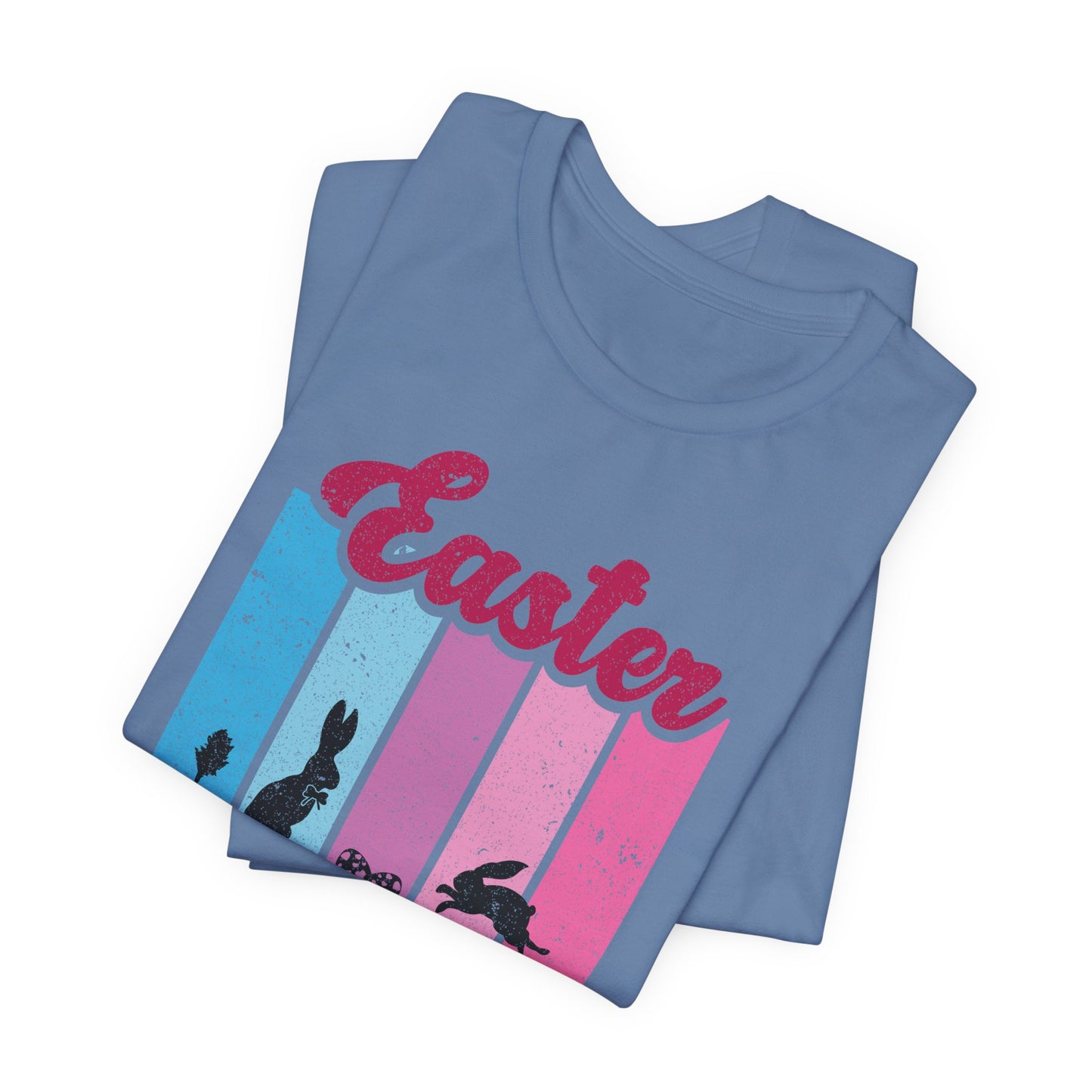 Easter Bunny Silhouette T-Shirt - Pastel Graphic Tee