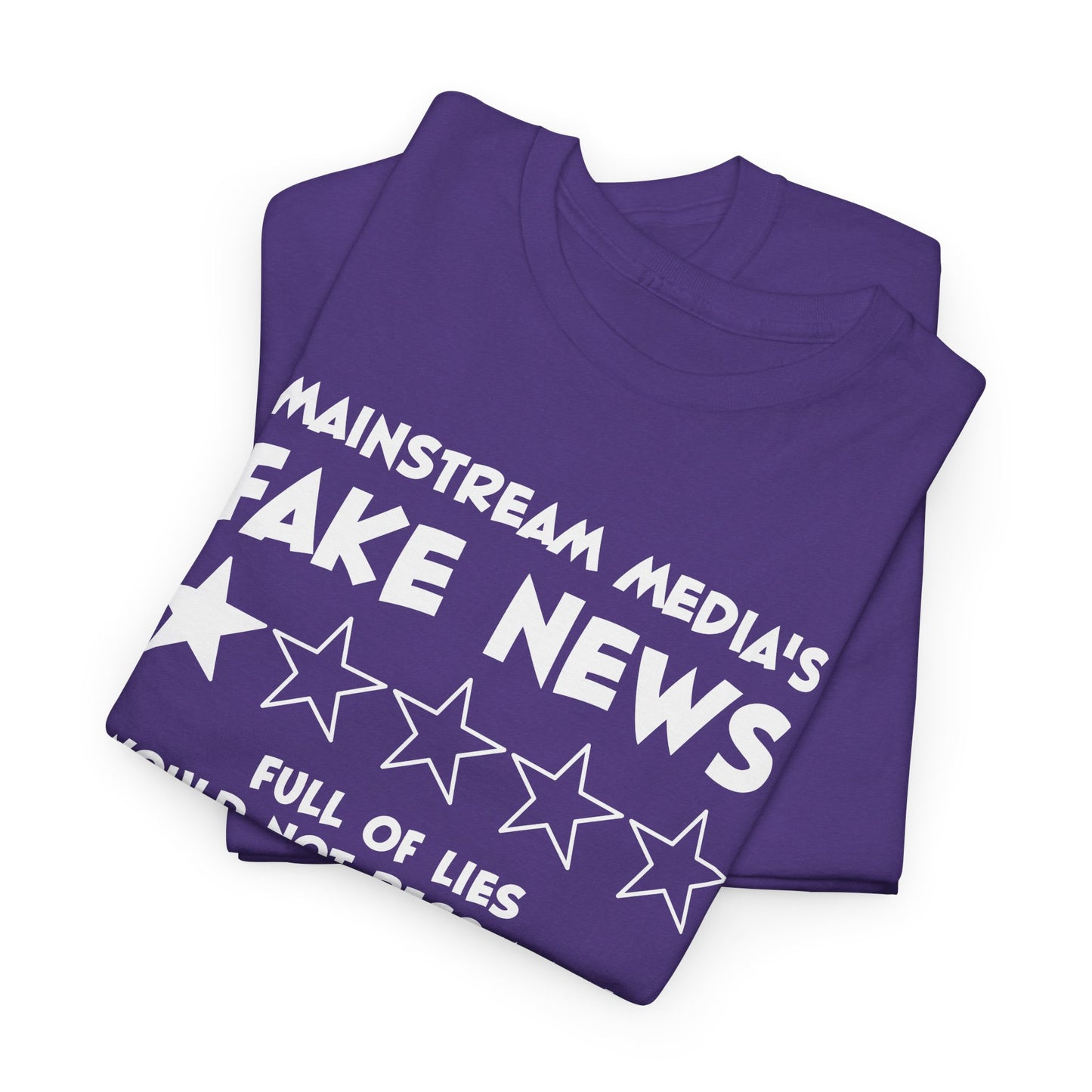 Fake News Review Tee - Mainstream Media 1-Star T-Shirt