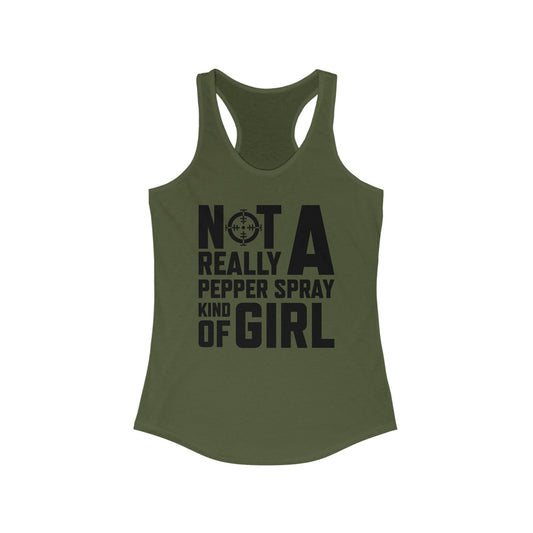 Not Really Pepper Spray Tank Top - Girls' Fierce Design