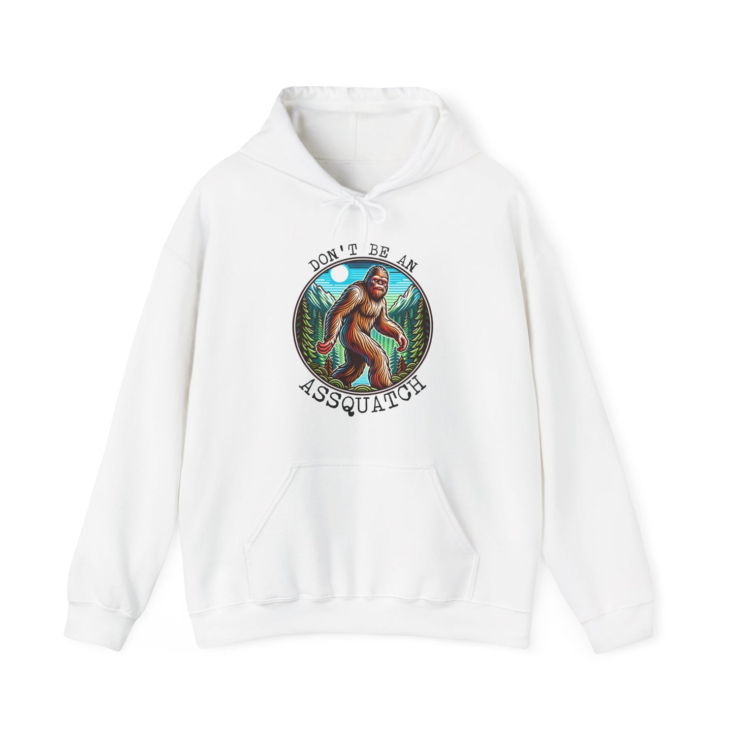 Bigfoot Assquatch Hoodie - Don't Be a Jerk Design