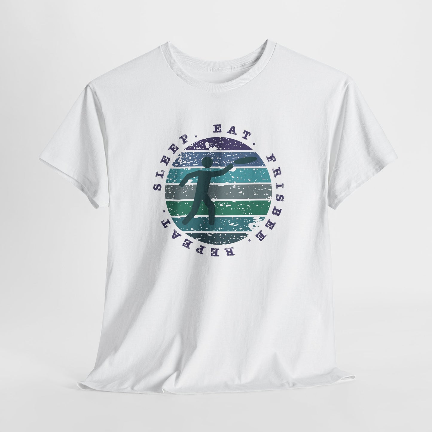 Eat Sleep Frisbee Repeat T-Shirt - Ultimate Frisbee Tee