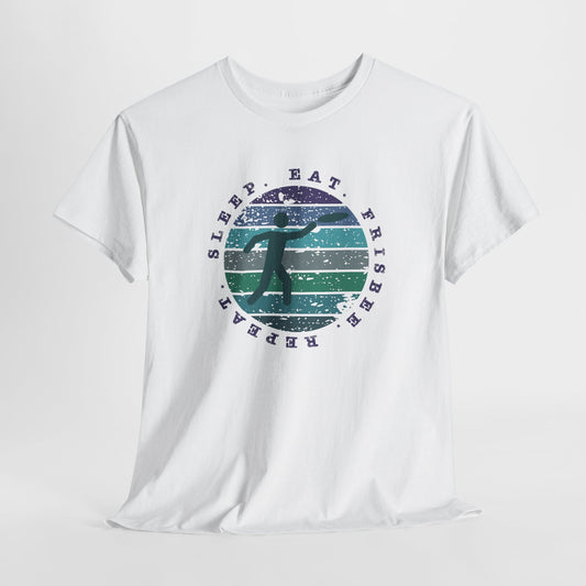 Eat Sleep Frisbee Repeat T-Shirt - Ultimate Frisbee Tee