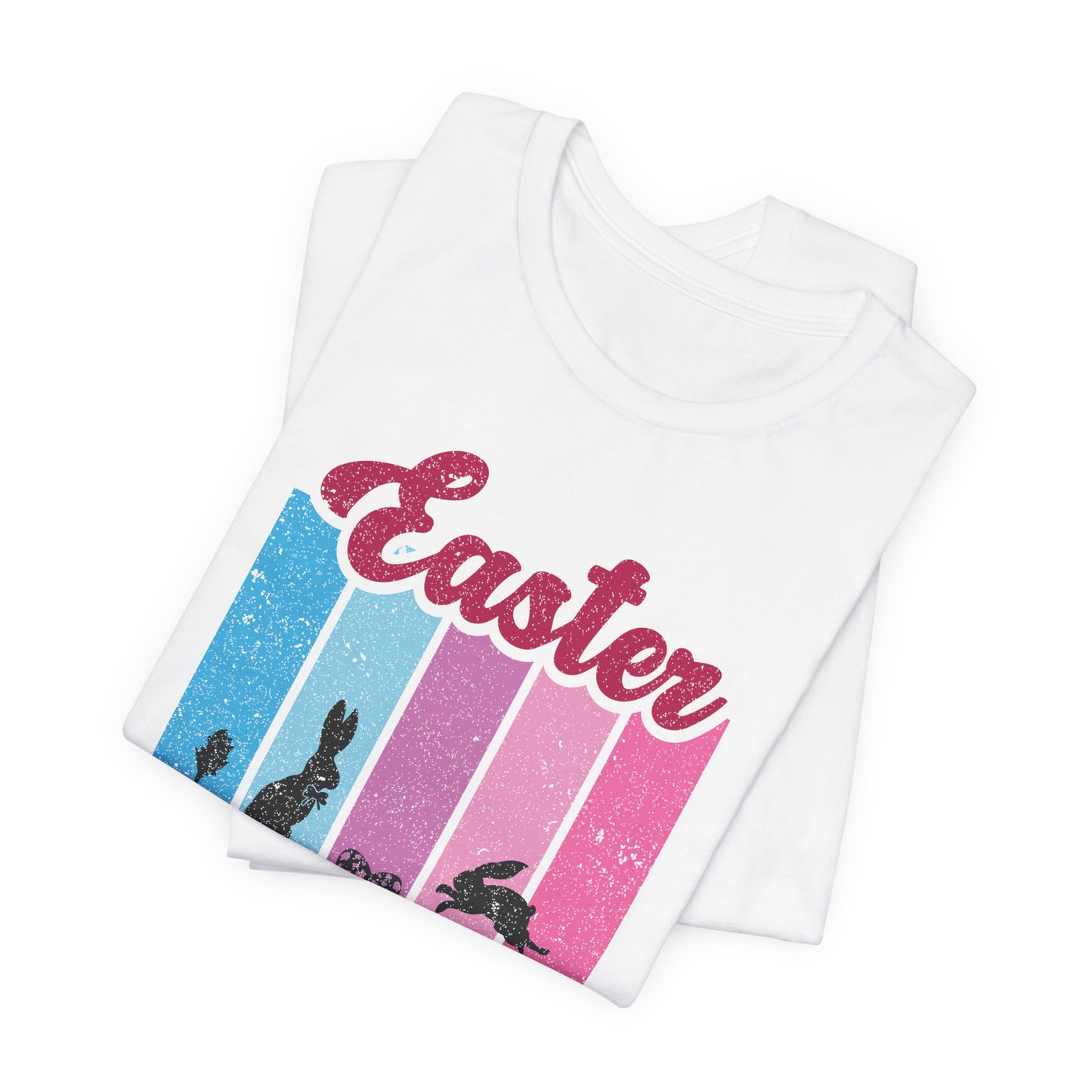 Easter Bunny Silhouette T-Shirt - Pastel Graphic Tee