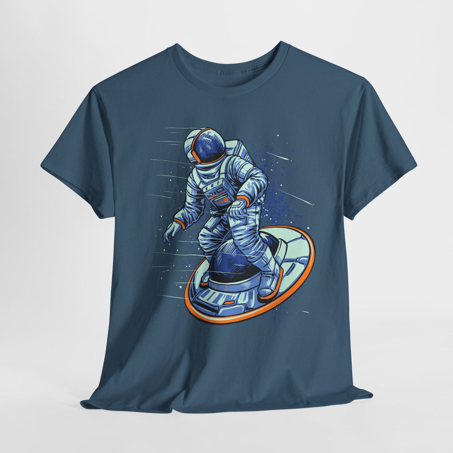 Space Surfer T-Shirt - Astronaut UFO Graphic