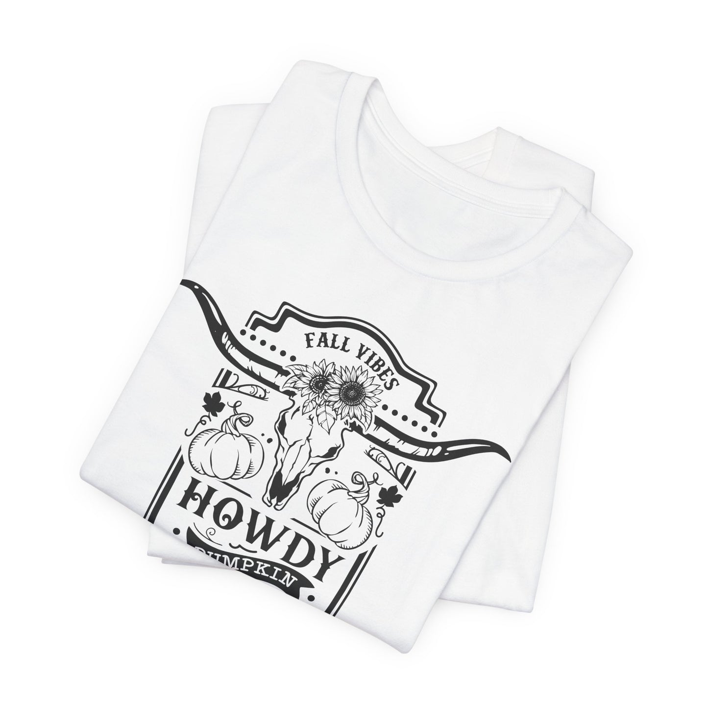 Fall Vibes Howdy Pumpkin T-Shirt - BoHo Autumn Tee