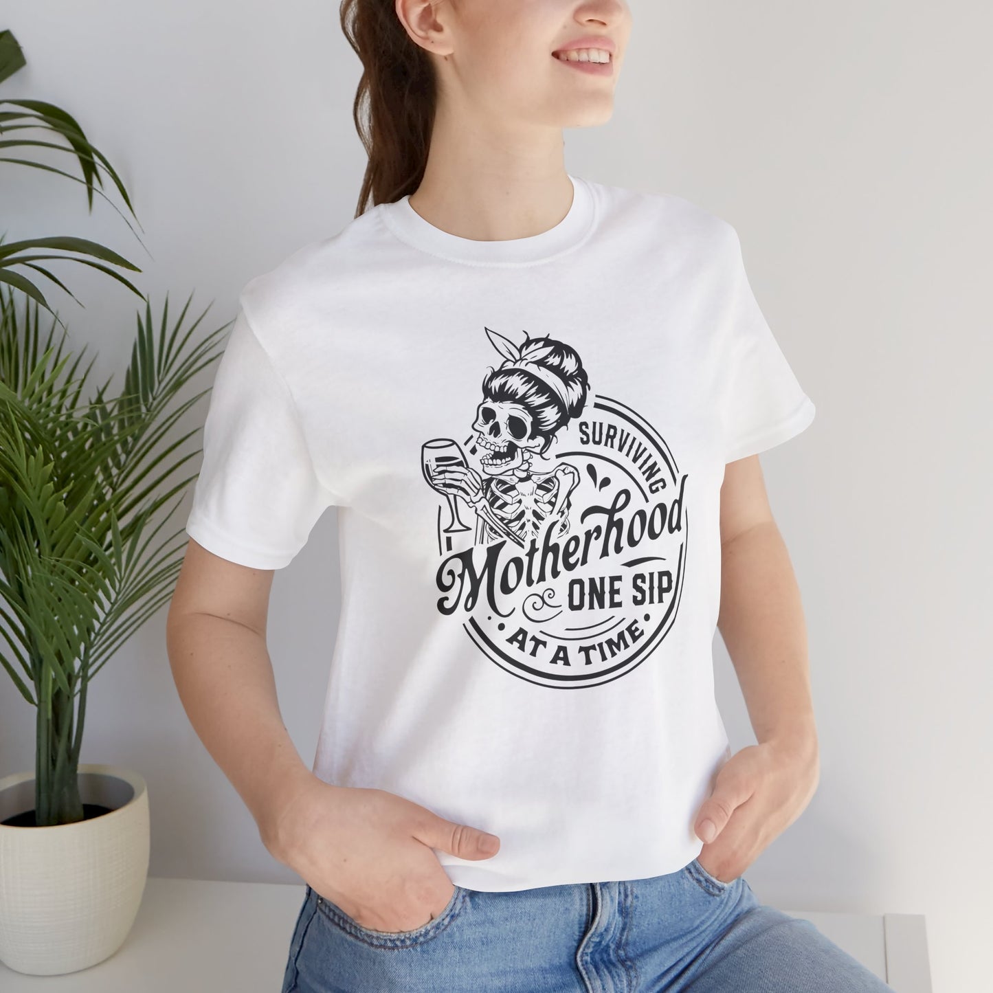 Surviving Motherhood Tee - Skeleton Mom Style