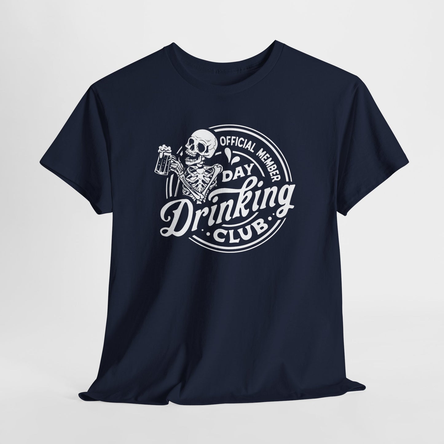 Day Drinking Skeleton T-Shirt - Snarky Graphic