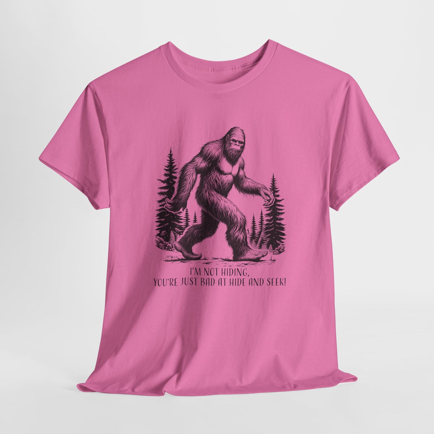 Bigfoot Hide and Seek T-Shirt - Funny Sasquatch Design