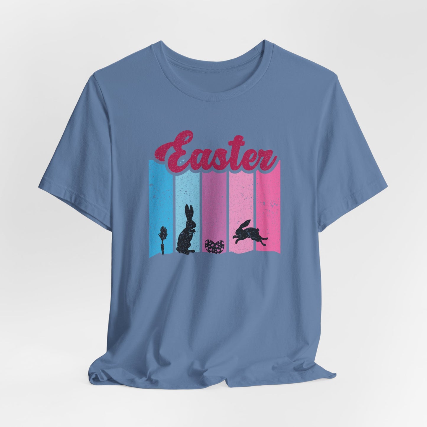 Easter Bunny Silhouette T-Shirt - Pastel Graphic Tee