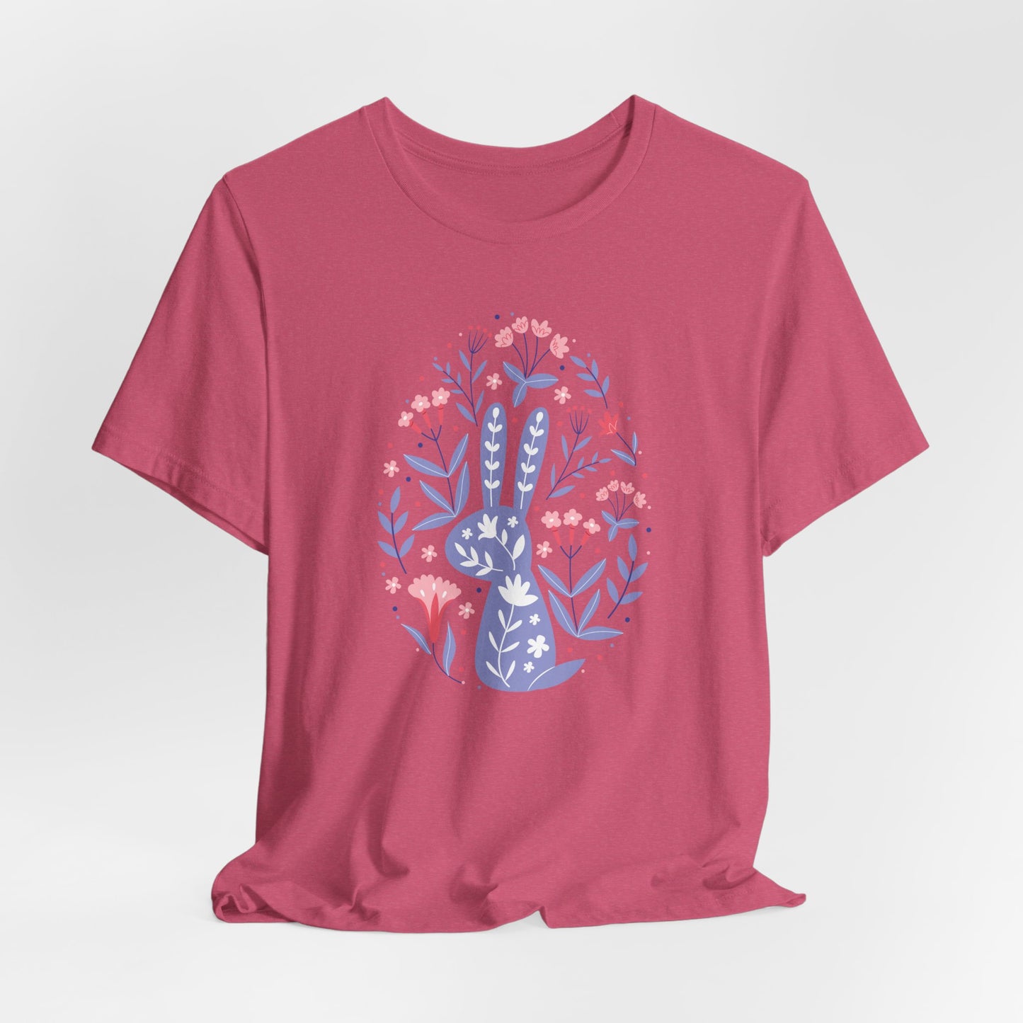 Egg Bunny Floral T-Shirt - Spring Graphic Tee
