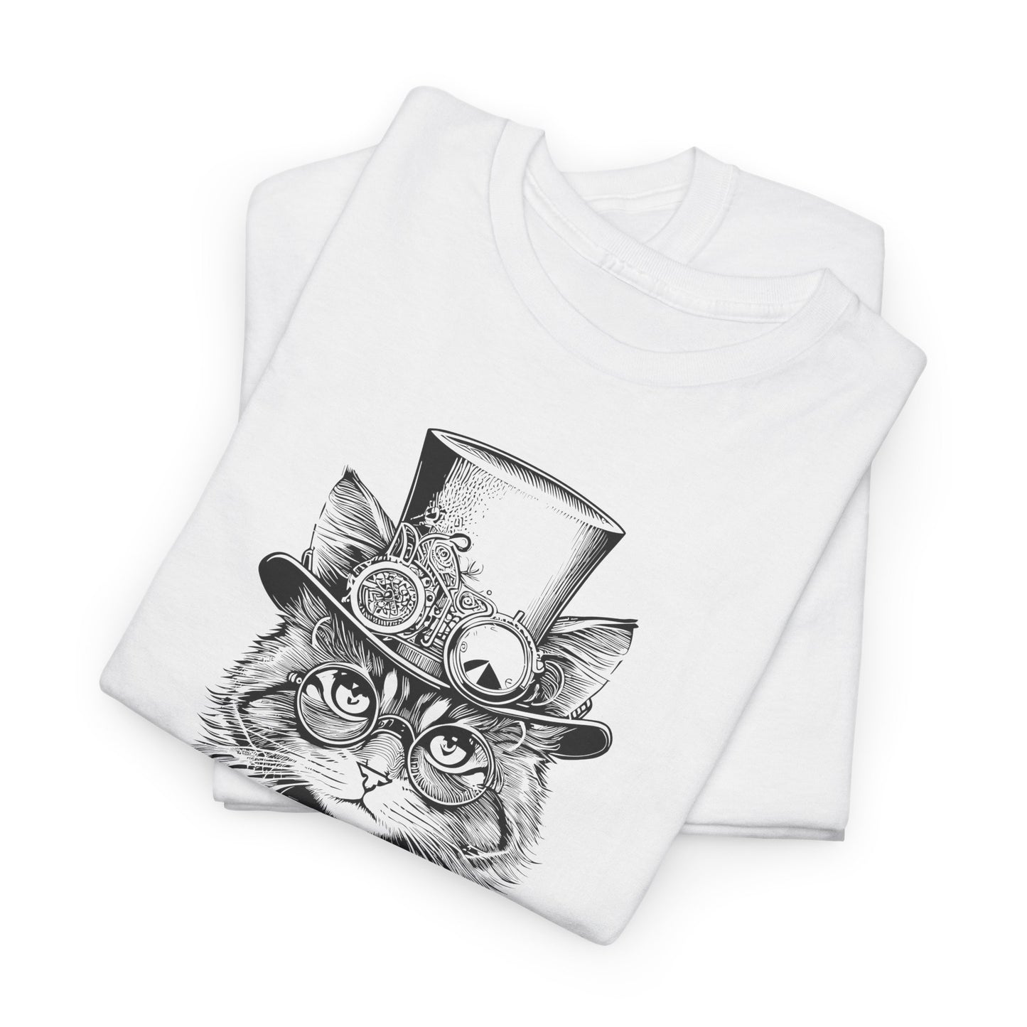 Steampunk Lady Cat T-Shirt - Victorian Tee