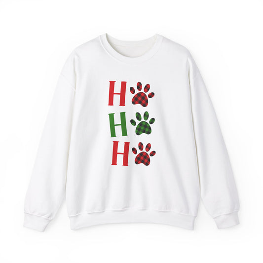 Ho Ho Ho Paw Print Christmas Sweatshirt