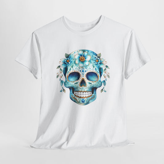 Vibrant Sugar Skull T-Shirt - Day of the Dead Tee