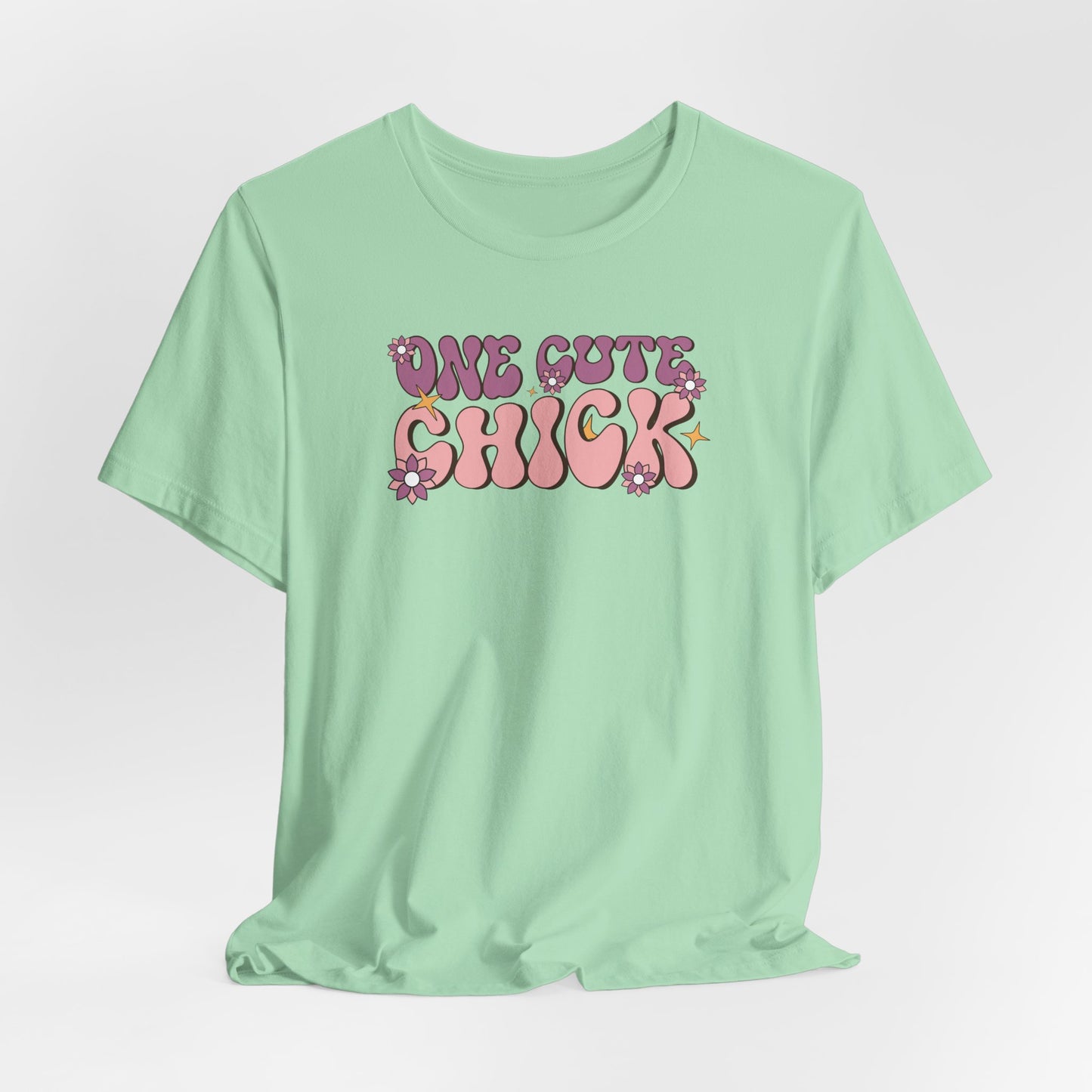 One Cute Chick T Shirt - Retro Graphic Tee