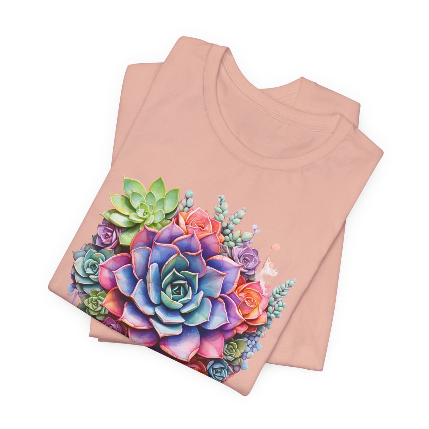 Succulent Hens Chicks T-Shirt - Colorful Design