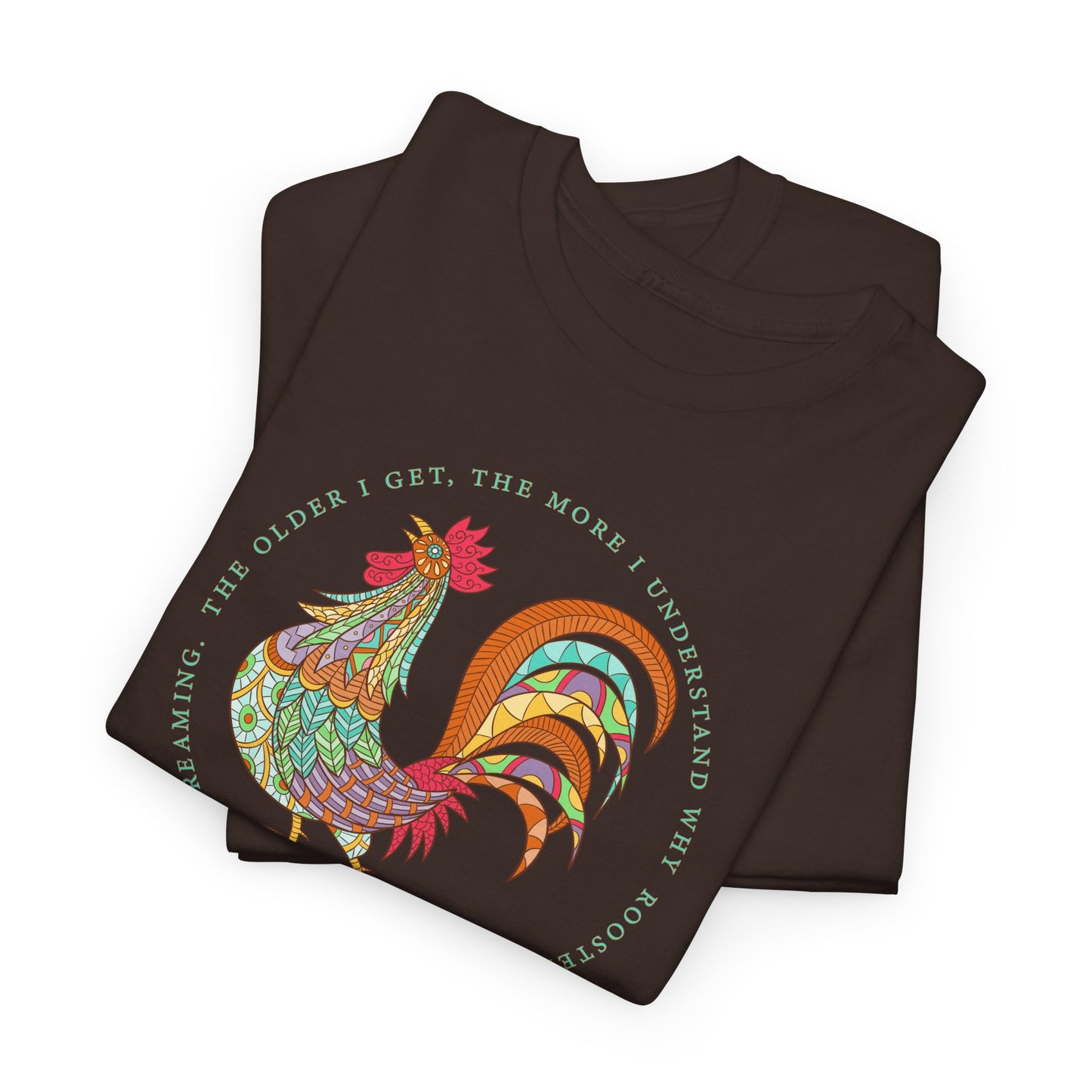 Rooster Scream T-Shirt - Funny Aging Tee