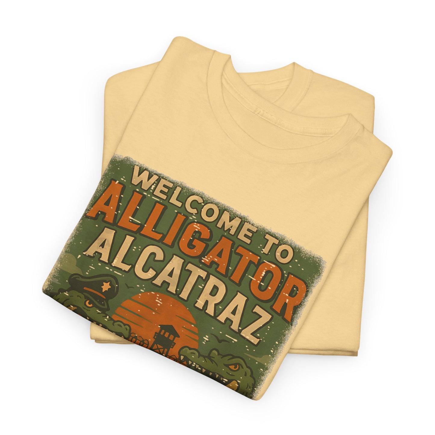 Alligator Alcatraz T-Shirt – Retro Vibe Tee