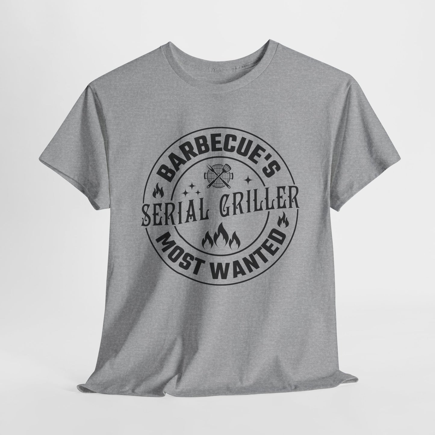 Serial Griller T-Shirt - BBQ Most Wanted Graphic