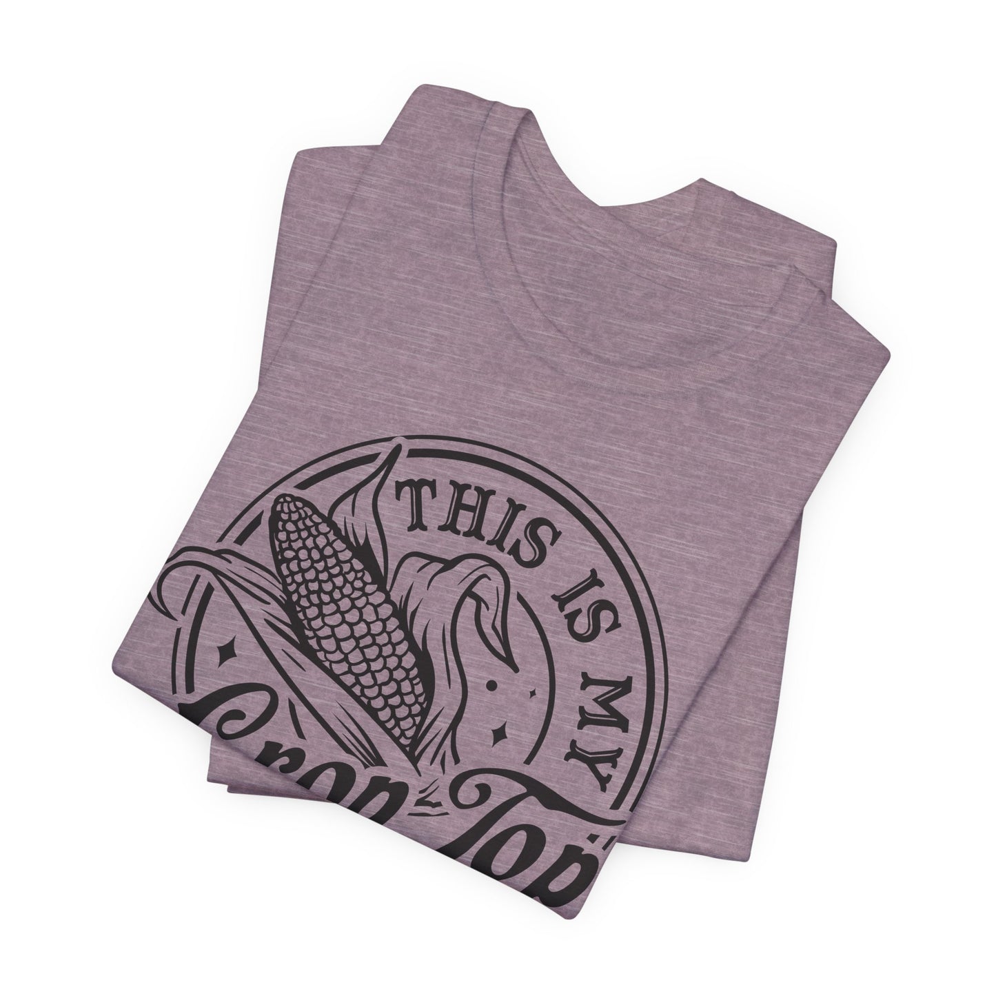 This Is My Crop Top T-Shirt - Corn Pun Graphic