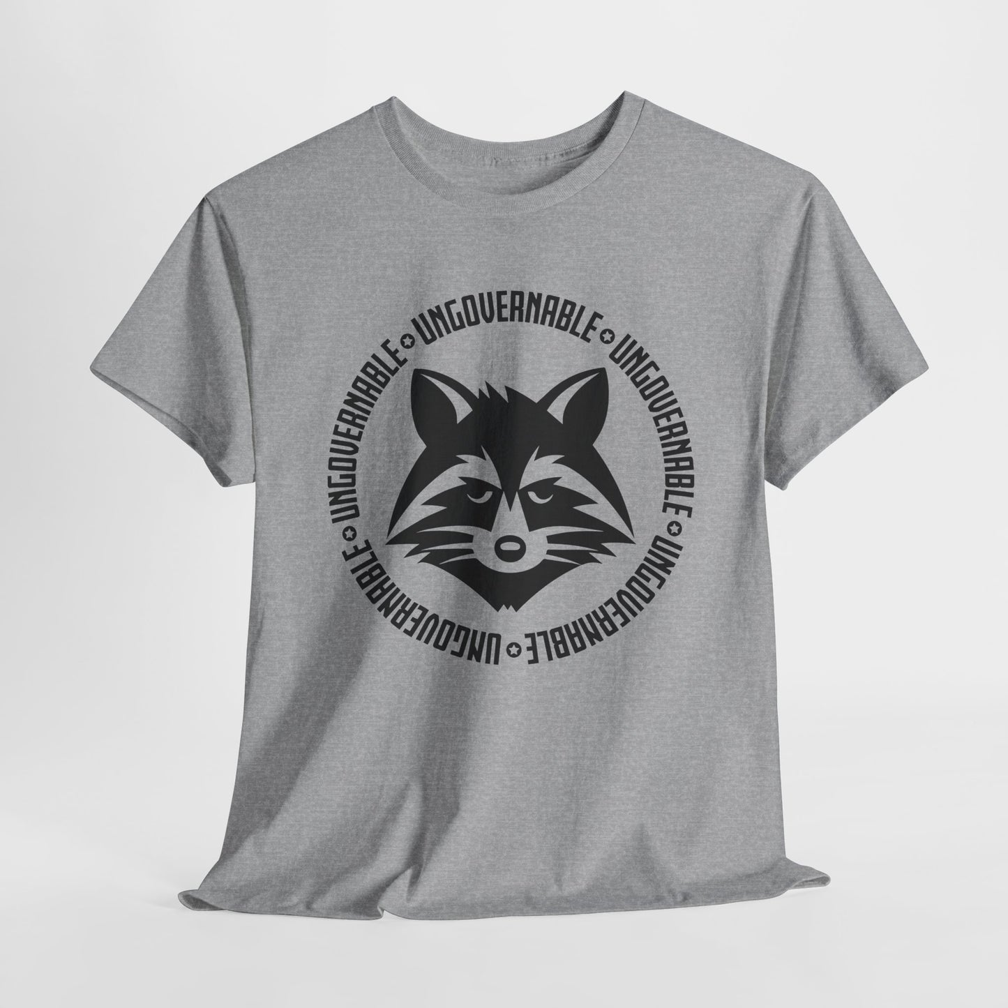 Ungovernable Raccoon T-Shirt - Rebellious Graphic Tee