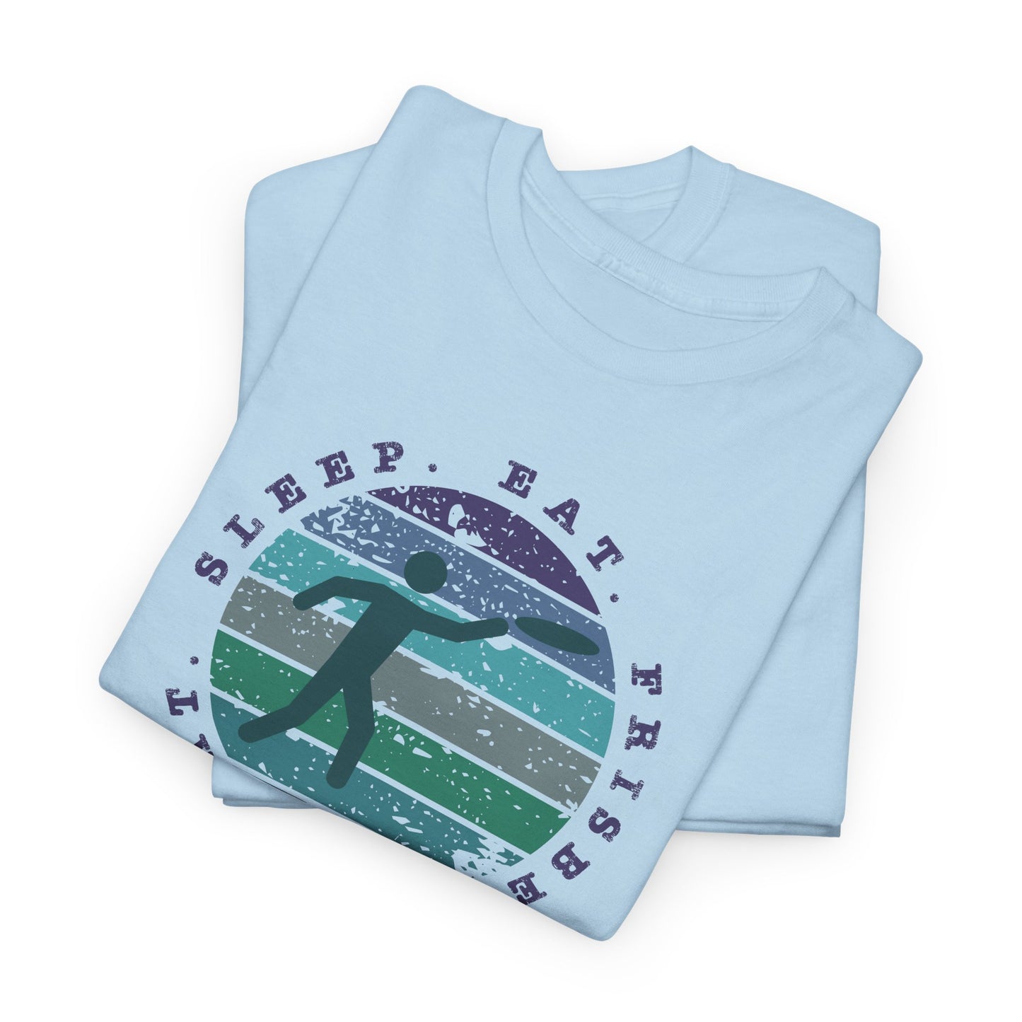 Eat Sleep Frisbee Repeat T-Shirt - Ultimate Frisbee Tee