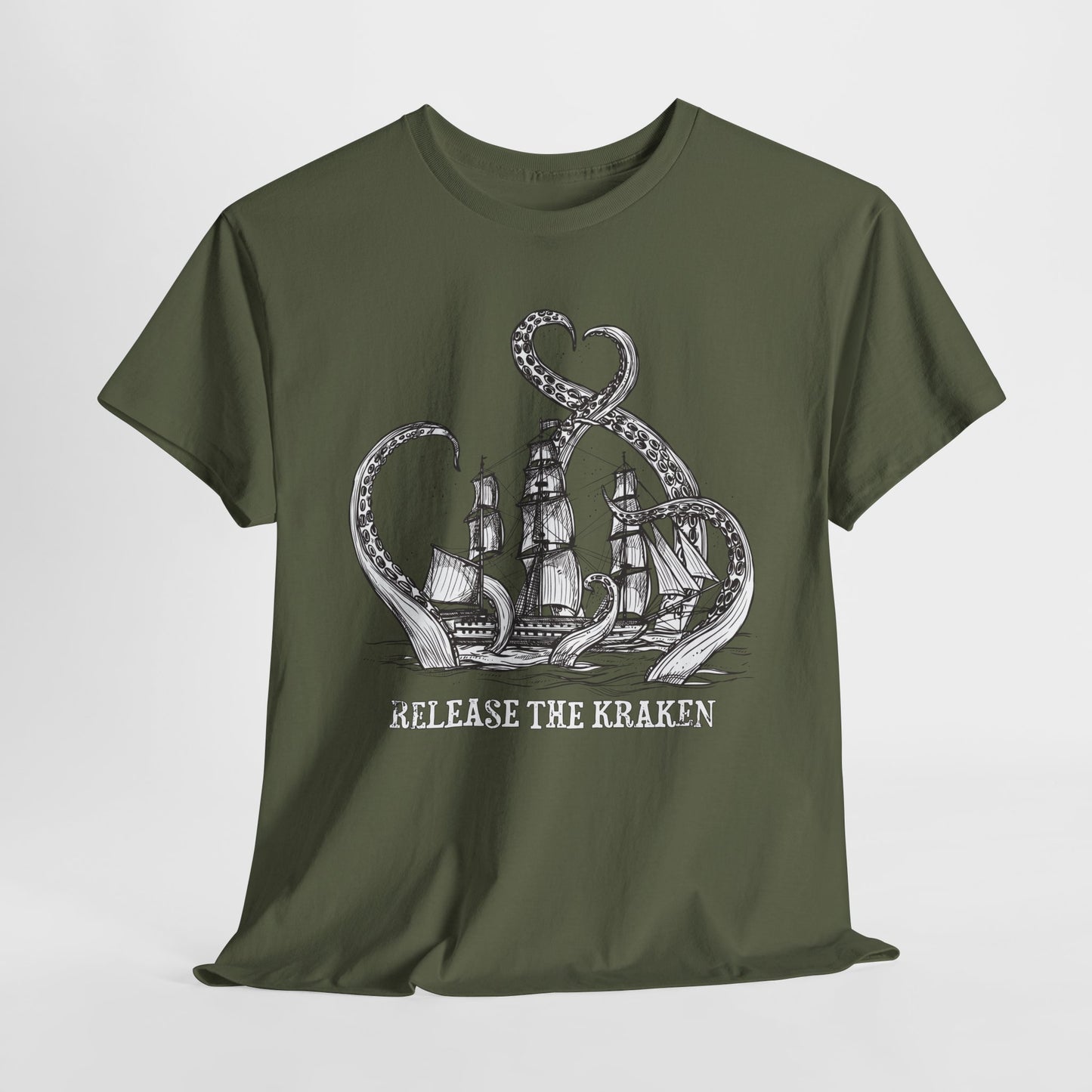 Release The Kraken T-Shirt - Political Ship & Kraken Tee