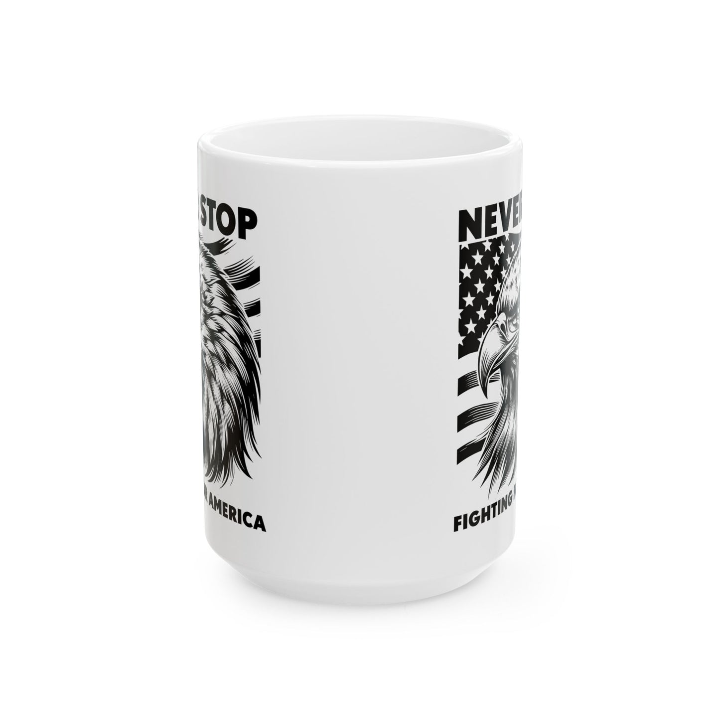 America Mug For Patriotic Coffee Cup With Eagle and Flag
