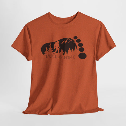 Bigfoot Hiking T-Shirt - Outdoor Adventure Graphic