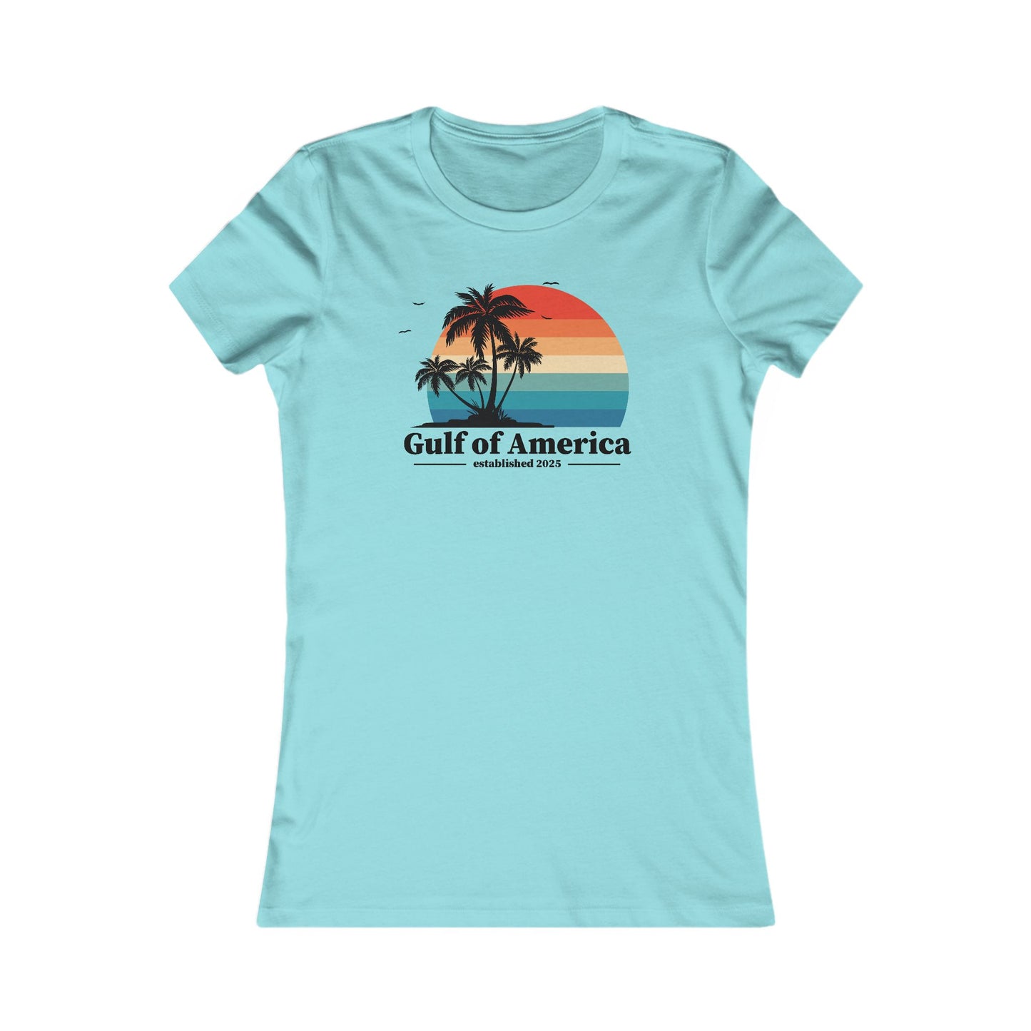 Gulf of America 2025 Rebel Sunset Tee - Retro Beach Vibe T-Shirt
