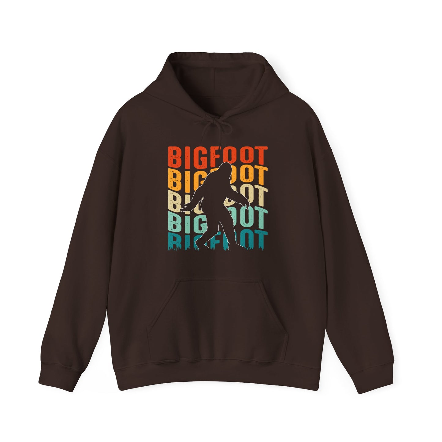Bigfoot Silhouette Hoodie - Cryptid Outline Design