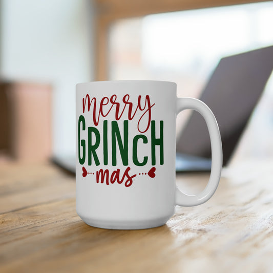 Merry Grinchmas Coffee Mug Hot Tea Cup Christmas Holiday Mug