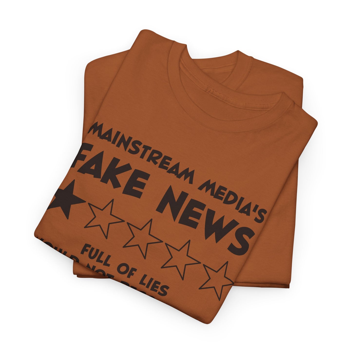 Fake News Review Tee - Mainstream Media 1-Star T-Shirt