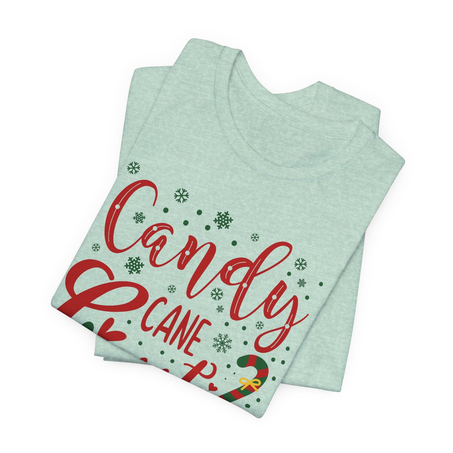 Candy Cane T-Shirt For Cute Holiday TShirt For Ladies Christmas T Shirt