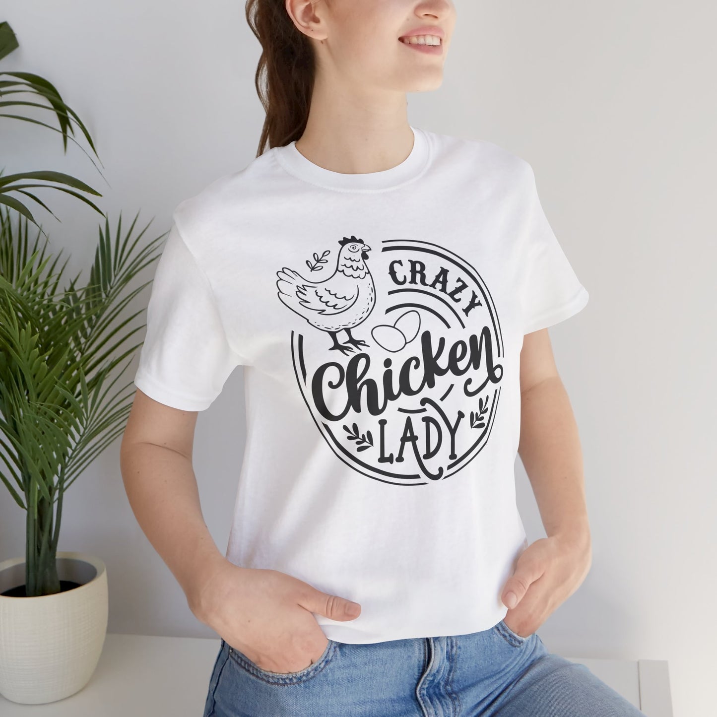 Crazy Chicken Lady T-Shirt - Funny Farm Tee