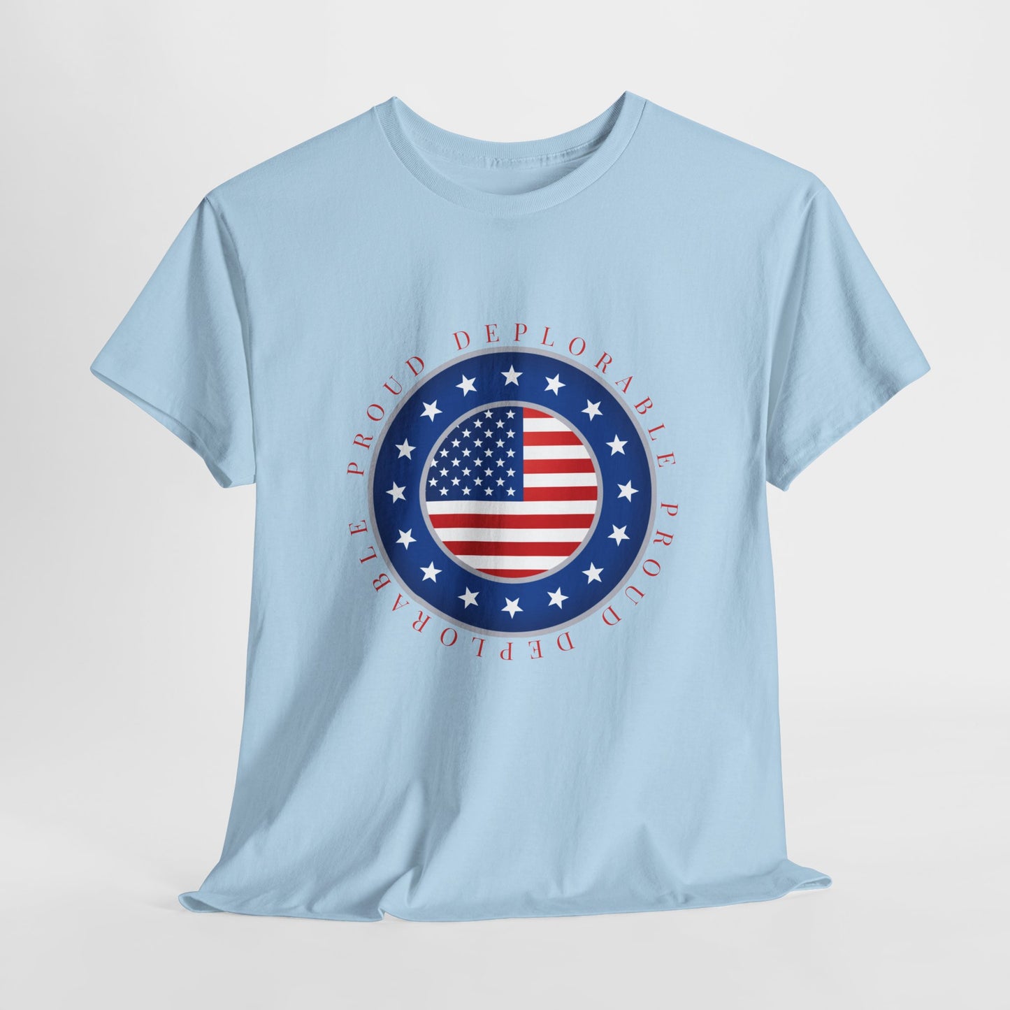 Proud Deplorable American Flag T-Shirt