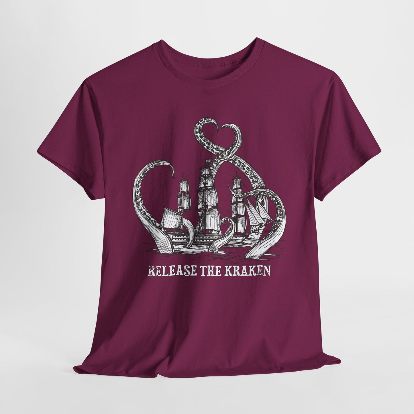 Release The Kraken T-Shirt - Political Ship & Kraken Tee