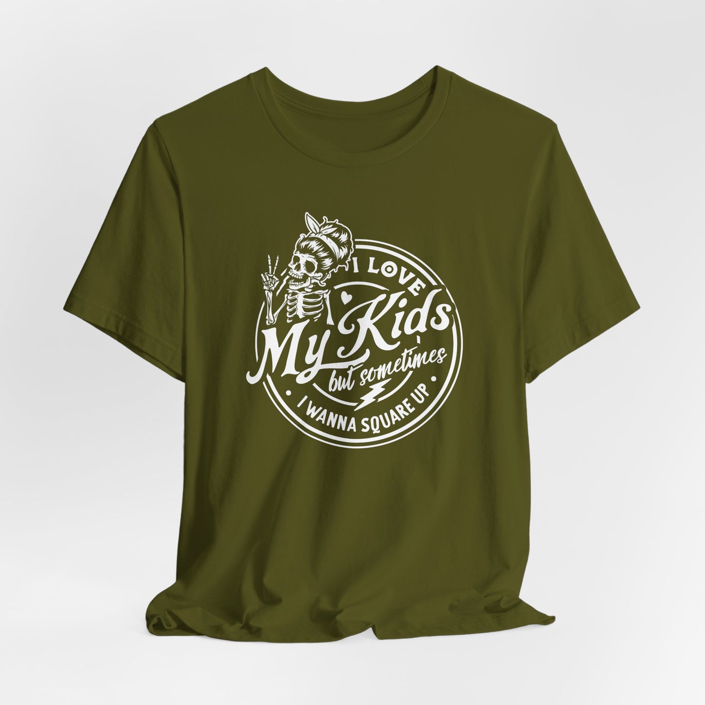 Square Up Skeleton Tee - Funny Parent Gear