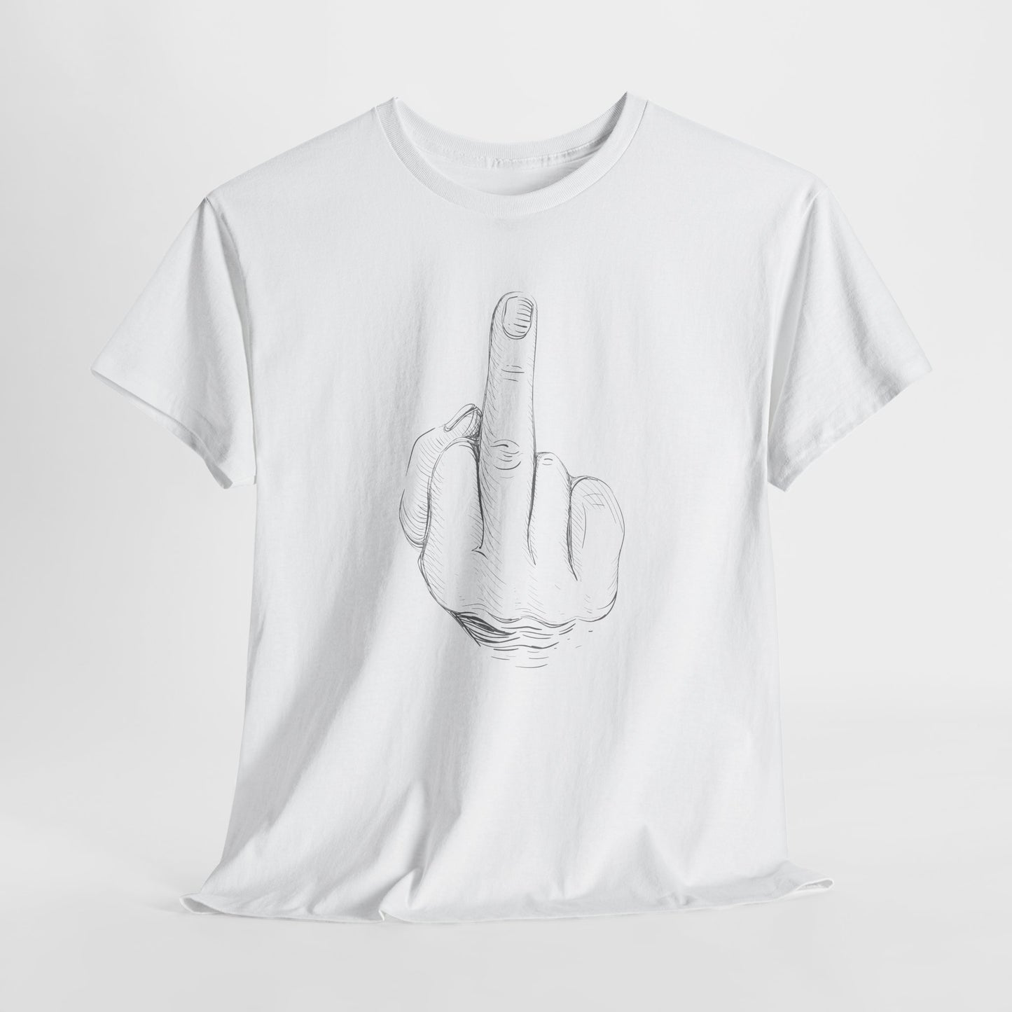 Middle Finger T-Shirt - Bold Gesture Tee