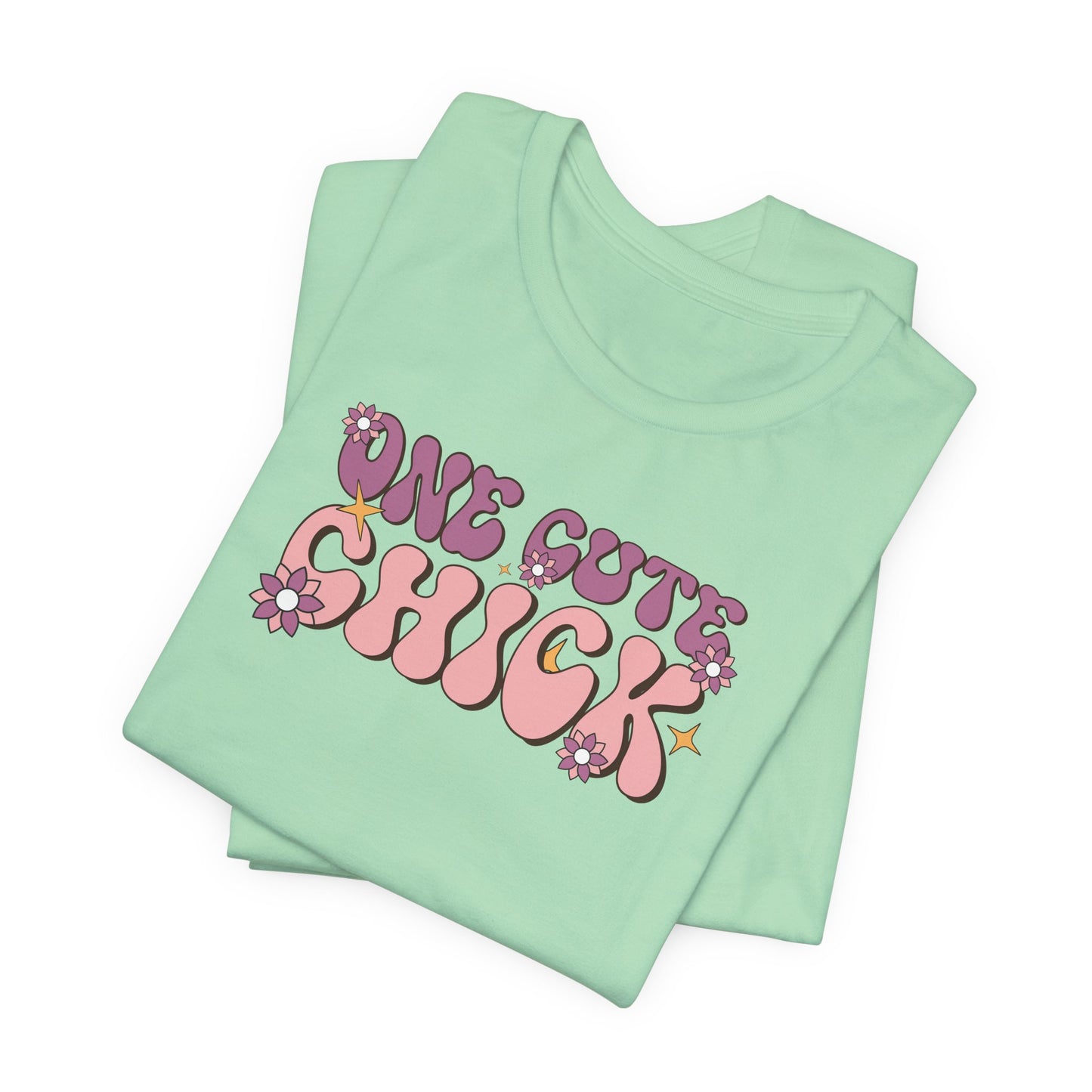 One Cute Chick T Shirt - Retro Graphic Tee
