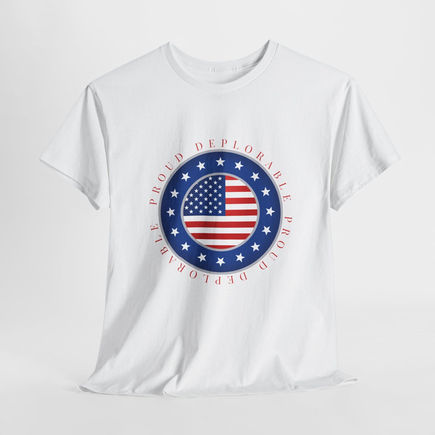 Proud Deplorable American Flag T-Shirt