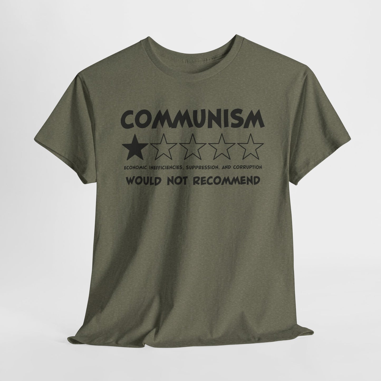 Communism 1-Star Rating T-Shirt - Funny Political Review Tee
