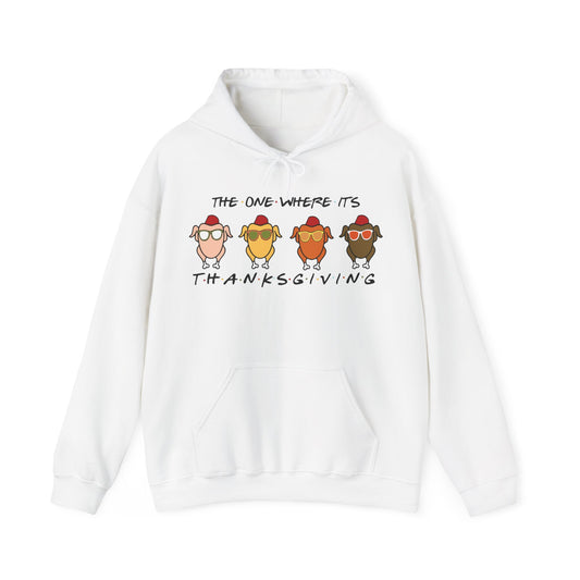 The One Where It's Thanksgiving Hoodie - Friends Turkey Design