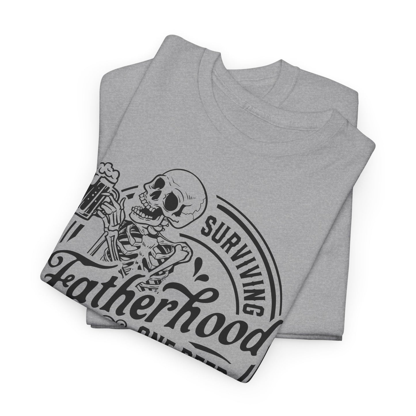 Surviving Fatherhood Tee - Skeleton Beer