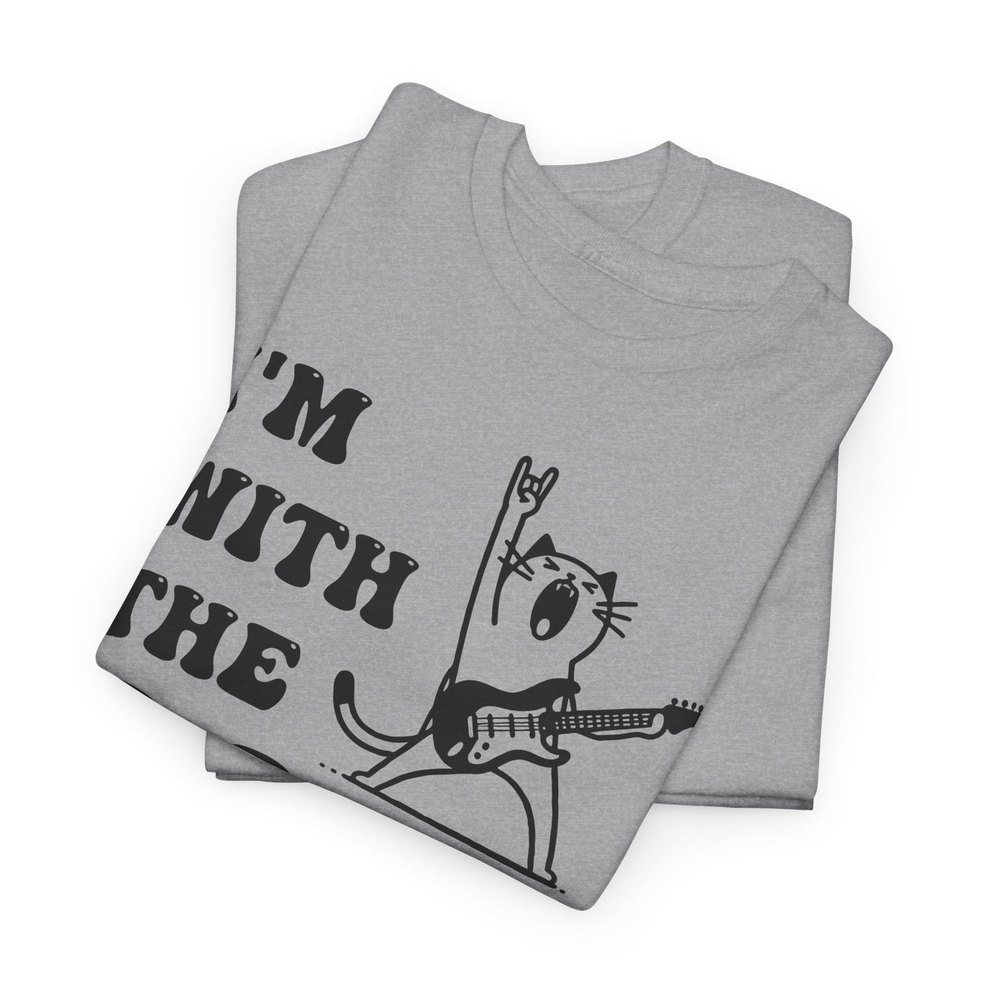 I’m With the Band T-Shirt – Rockstar Cat Tee