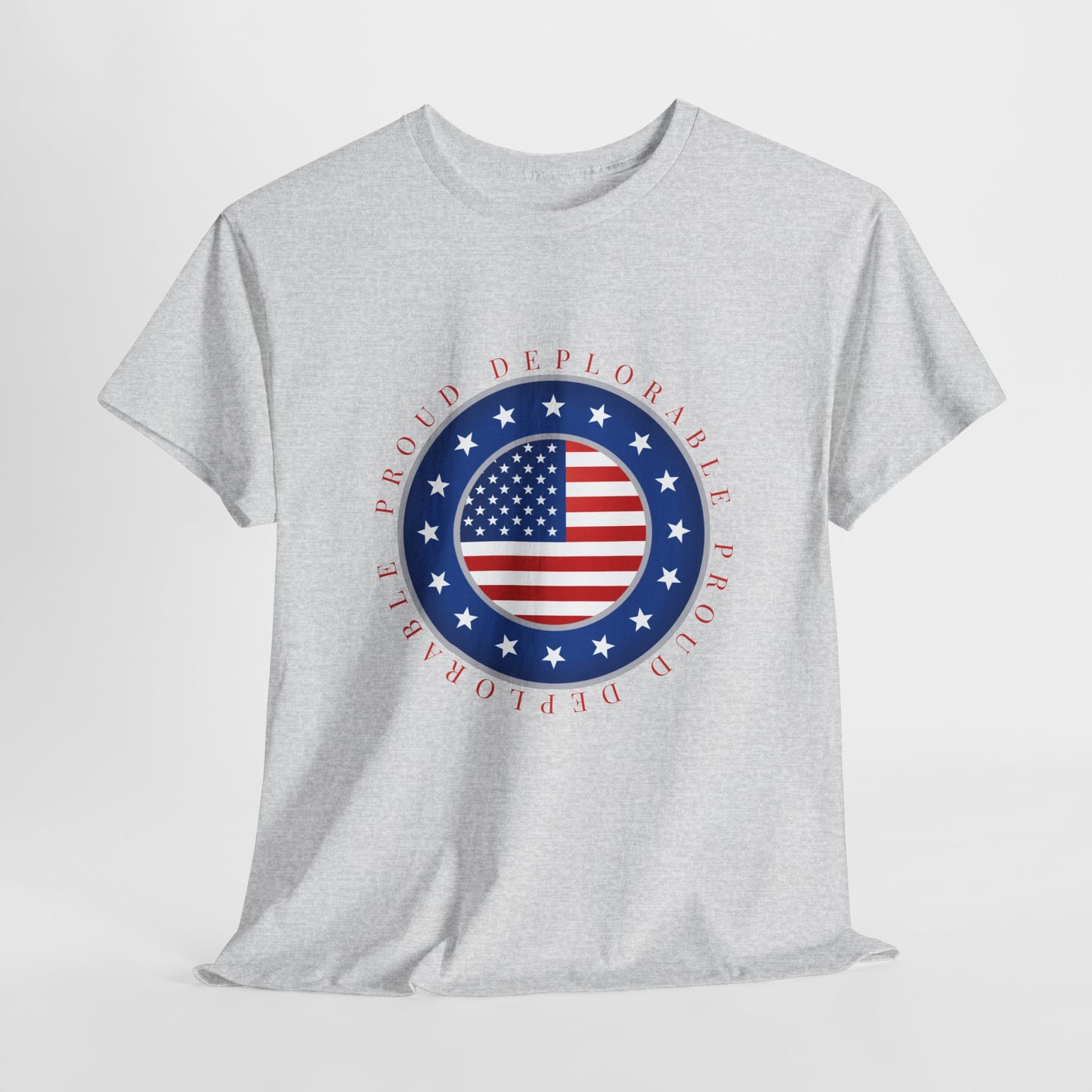 Proud Deplorable American Flag T-Shirt