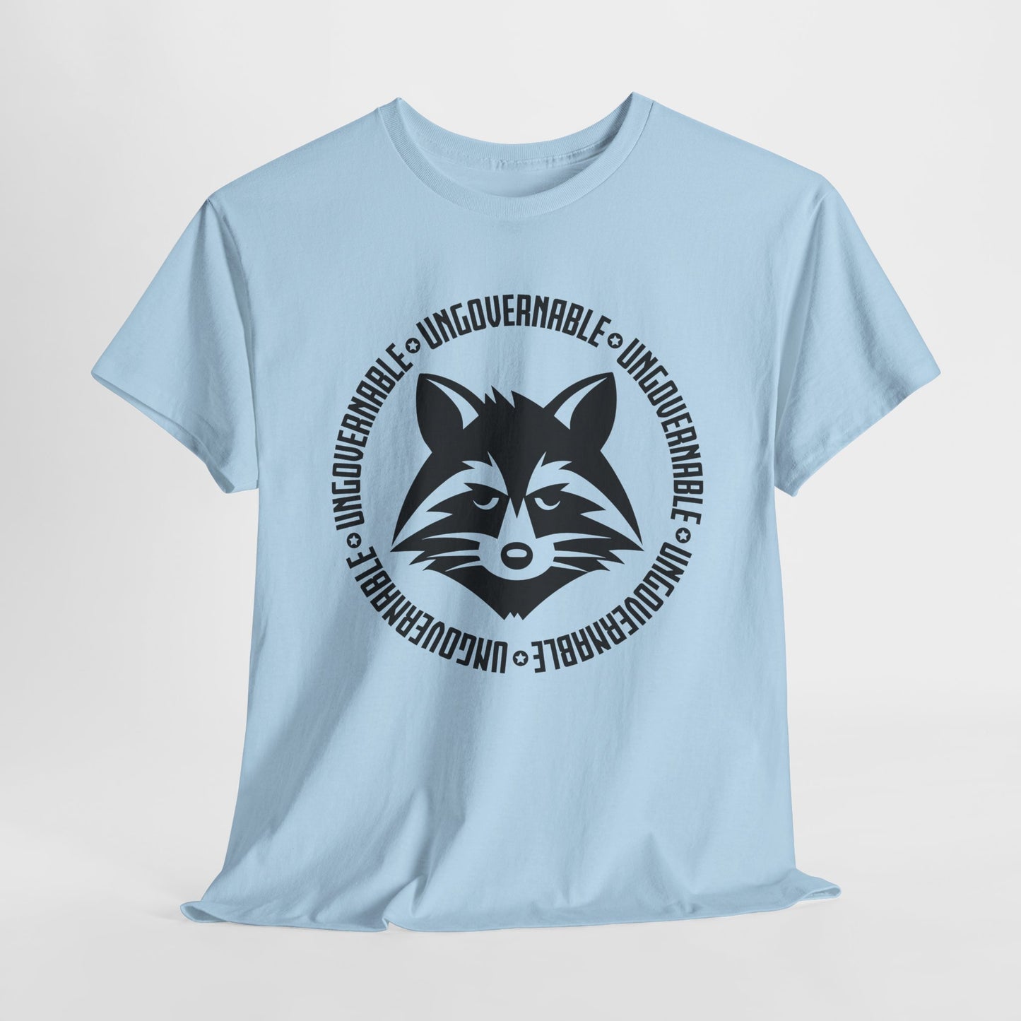Ungovernable Raccoon T-Shirt - Rebellious Graphic Tee