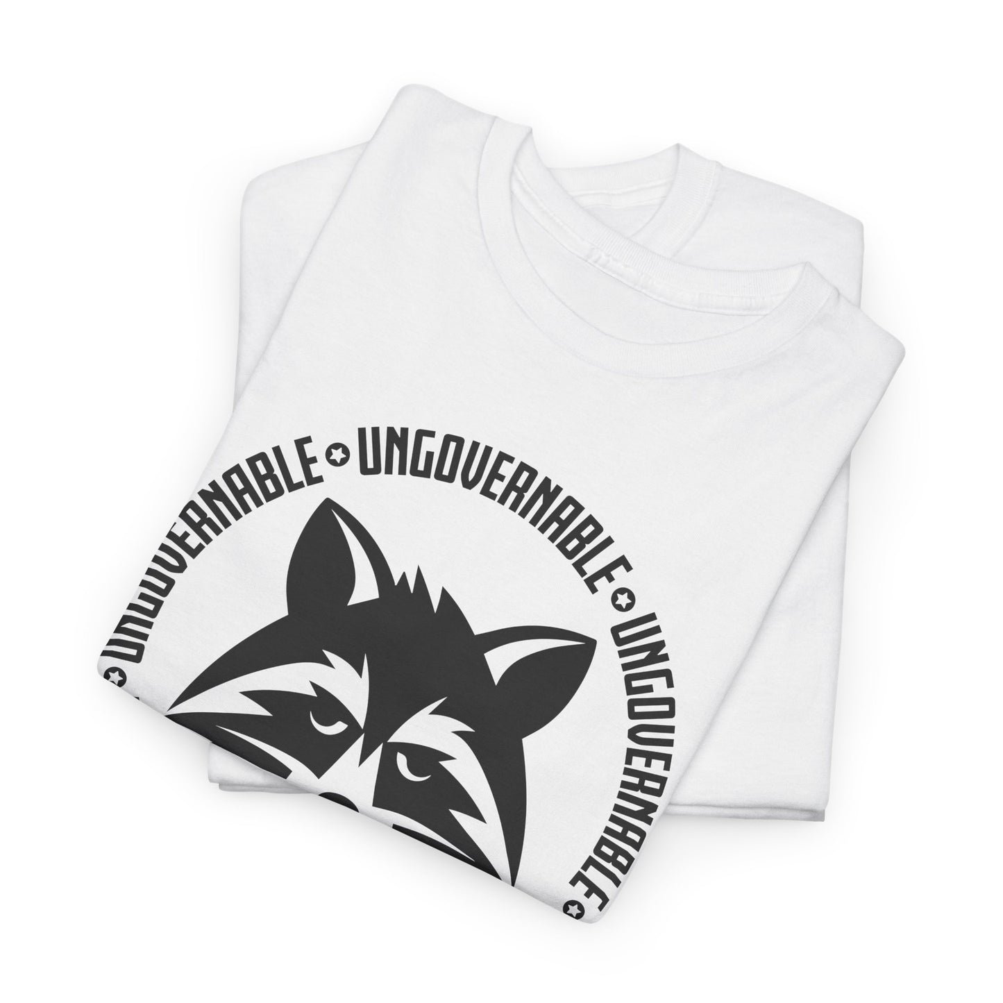 Ungovernable Raccoon T-Shirt - Rebellious Graphic Tee